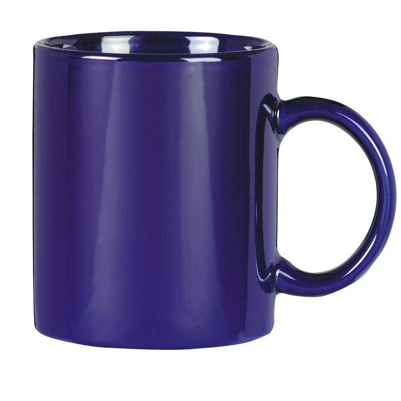Promotional Dark Blue Color Ceramic Mug – Promotional Cup and Coffee Cup price