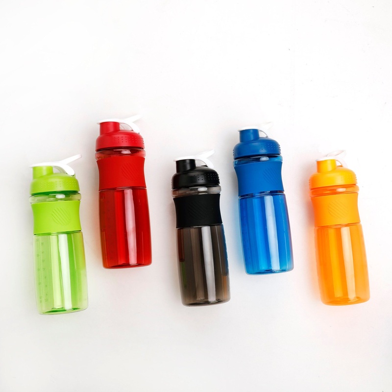 Protein Powder Shaker Summer Fitness Sports Wholesale Water Bottles No Minimum Plastic 500 Ml Drinking with Scale Silicone Sleeve – Sport Water Bottle and Drinking Bottle price
