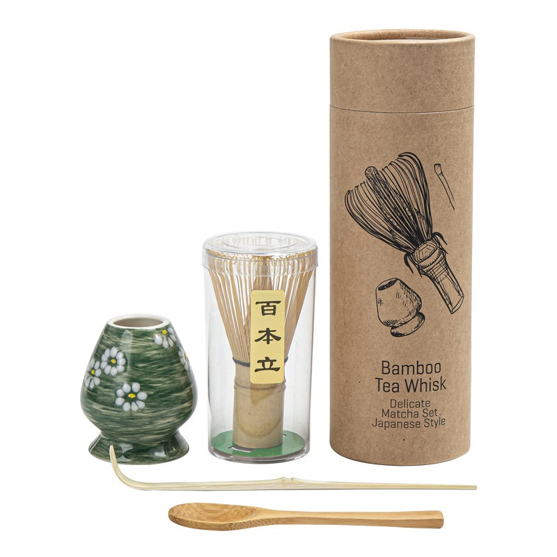 Wholesale Custom Celebration Ceremonial Grade Bamboo Matcha Tea Whisk Holder Set – Matcha Tea Whisk and Matcha Tea Set price