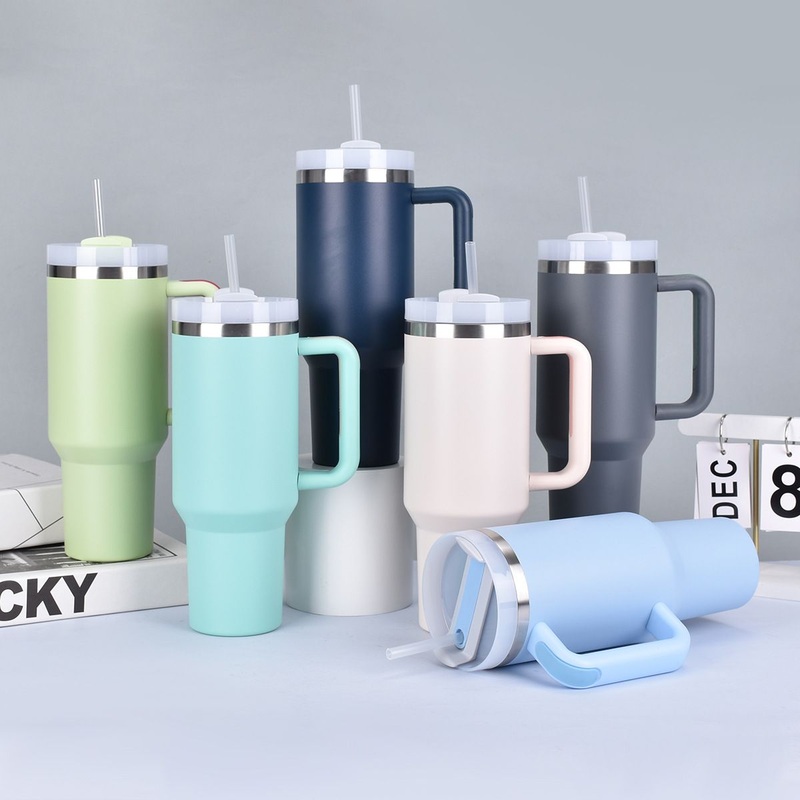 Wholesale Custom Water Bottle Travel Mug 40oz Tumblers Stainless Steel Double Wall Reusable Insulated 40oz Tumbler with Handle – Tumbler and Stainless Steel Tumbler price