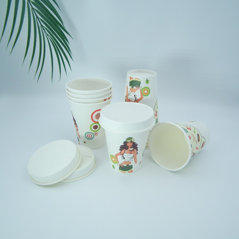 Wm1476 PLA Coated Paper 8oz Coffee Paper Cup Manufacturers Directly for Custom Disposable Thickened Advertising Cup Milk Tea Coffee Cup – Coffee Paper Cup and Disposable Paper Cup price