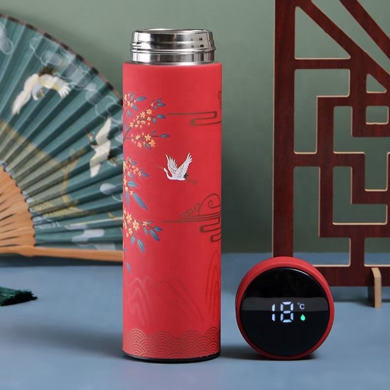 17oz 500ml Infuser Smart Water Bottle Stainless Steel Thermos Digital Vacuum Flasks with LED Temperature Display – Flasks with Temperature Display and Digital Vacuum Flasks price