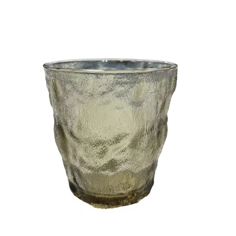 250ml Glass Water Tumbler Drinking Cup Frosted Tree Bark Design – Frosted Glass Cup and Glass Drinking Cup price