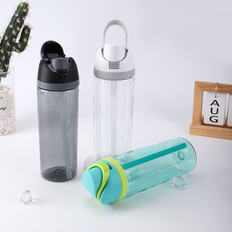 750ml Outdoor Travel Gym Fitness Plastic Sports Cup Mug Kettle Water Bottle Straw Rubber Material Pressing Type Flowing Applicable for Tours – Water Bottle and Plastic Water Bottle price