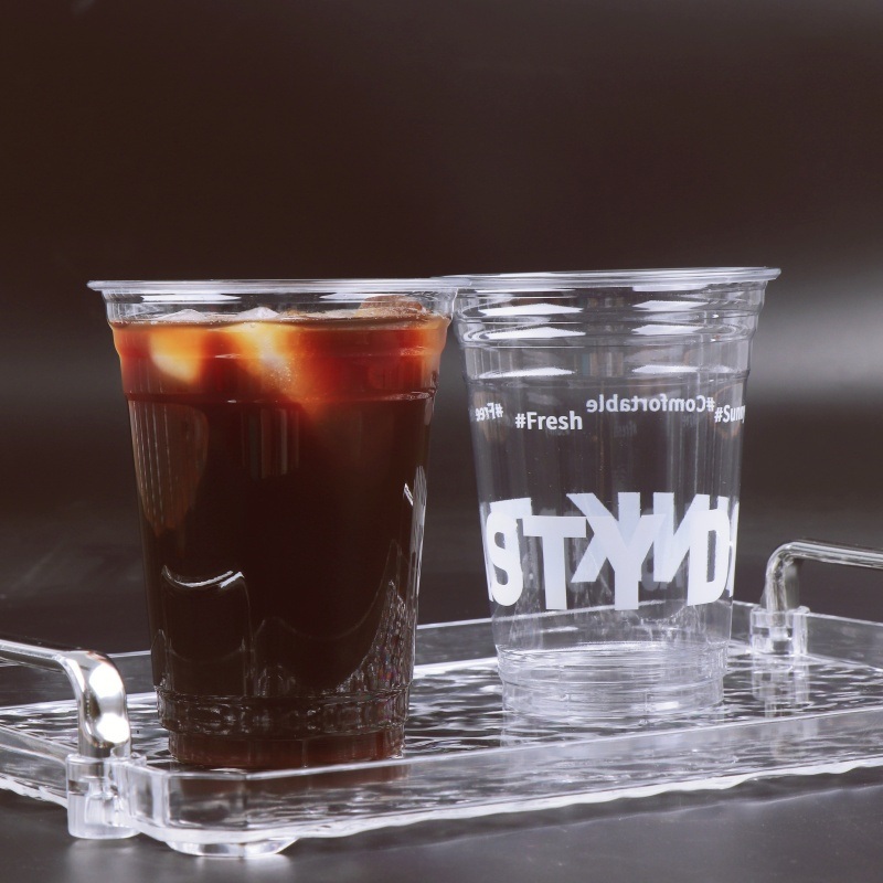 Custom Printing Disposable Clear Reusable U Shaped Plastic Take Away Coffee Juice Beverage Drink Dispos PP Pet Cup with Lid – Cup and Pet Cup price