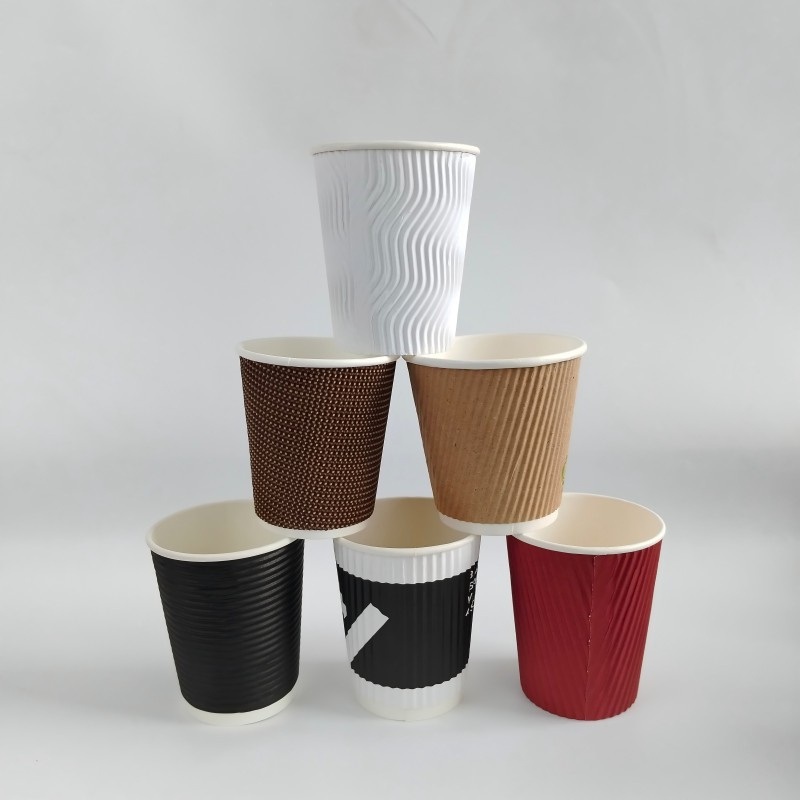 Custom Recyclable Corrugated Wall Paper Cup for Coffee Shop and Takeaway – Paper Cup and Recyclable Paper Cup price