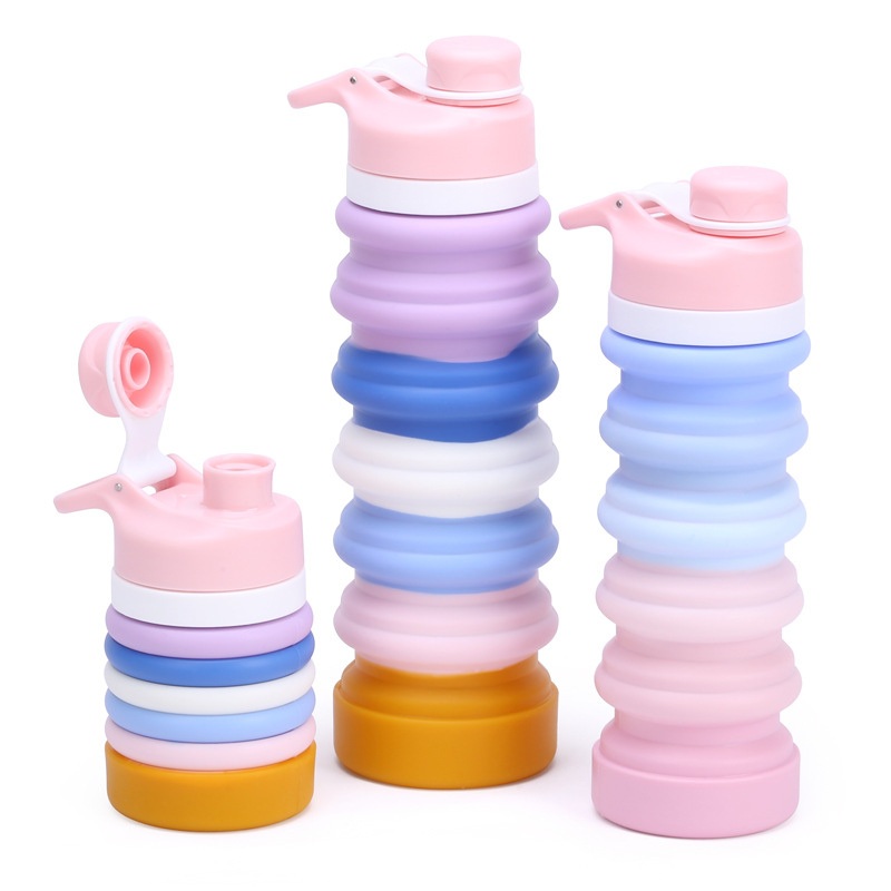 Hot Collapsible Water Bottle Silicone Folding Water Bottle Sports Wholesale Water Bottles Cheap Drink Cup – Sport Water Bottle and Drinking Bottle price