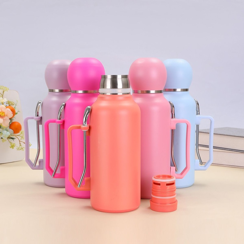 Large Capacity 1300ml Customized Thermos Flask Stainless Steel Tumbler Mate Tea Mug Water Bottle with Spoon Straw – Water Bottle and Stainless Steel Water Bottle price