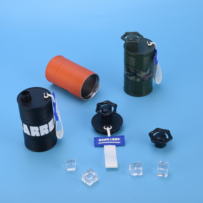 Latest Creative 310ml Stainless Steel Vacuum Oil Drum Shape Water Cup Promotion Gift for Outdoor Activities – Creative Cup and Oil Barrel Shape Bottle price