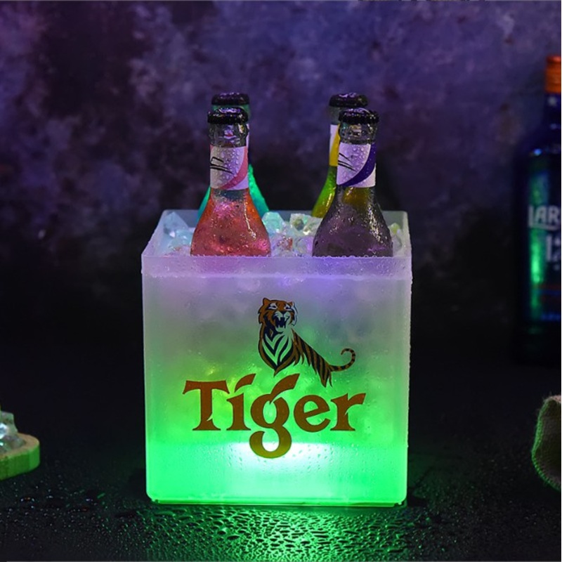 Luxury Clear Acrylic Rose Gold Light-up Ice Bucket for Parties and Bars – LED Ice Bucket and Rose Gold Ice Bucket price