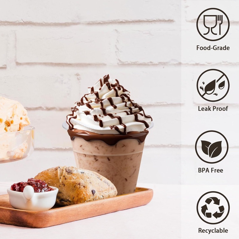 Manufactory Sauce Cup 74mm Custom Logo Pet/RPET Cold Beverage Cup Dessert Fruit – Pet Cup and Sauce Cup price