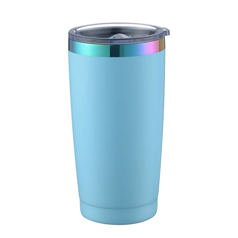 20oz Travel Mugs Rainbow Underneath Stainless Steel White Rainbow Plated Tumbler – Stainless Steel Tumbler and Insulated Tumbler price
