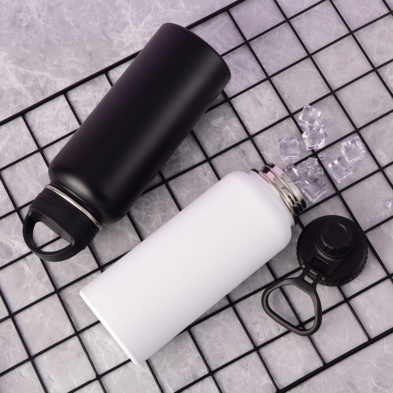 32oz 950ml Water Bottles Running Powder Coated Painted Wholesale Customizable Vacuum Metal Flask – Vacuum Metal Flask and Wholesale Customizable Flask price