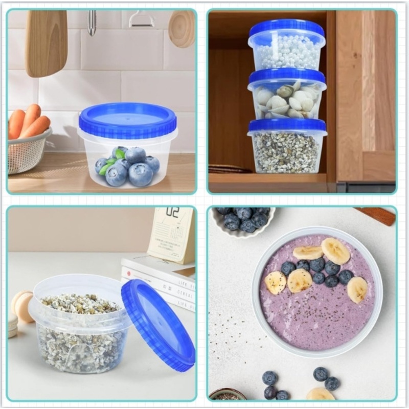 400 Ml Round Bowl Disposable Takeaway Plastic Soup Cup with Screw Lid – Disposable Soup Cup and Takeaway Soup Cup price