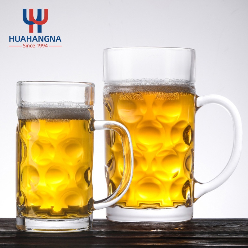 500 Ml Beer Glass Mugs with Handle 16oz Large Cups 500ml Pub Drinking Mugs – Glassware and Glass Cup price