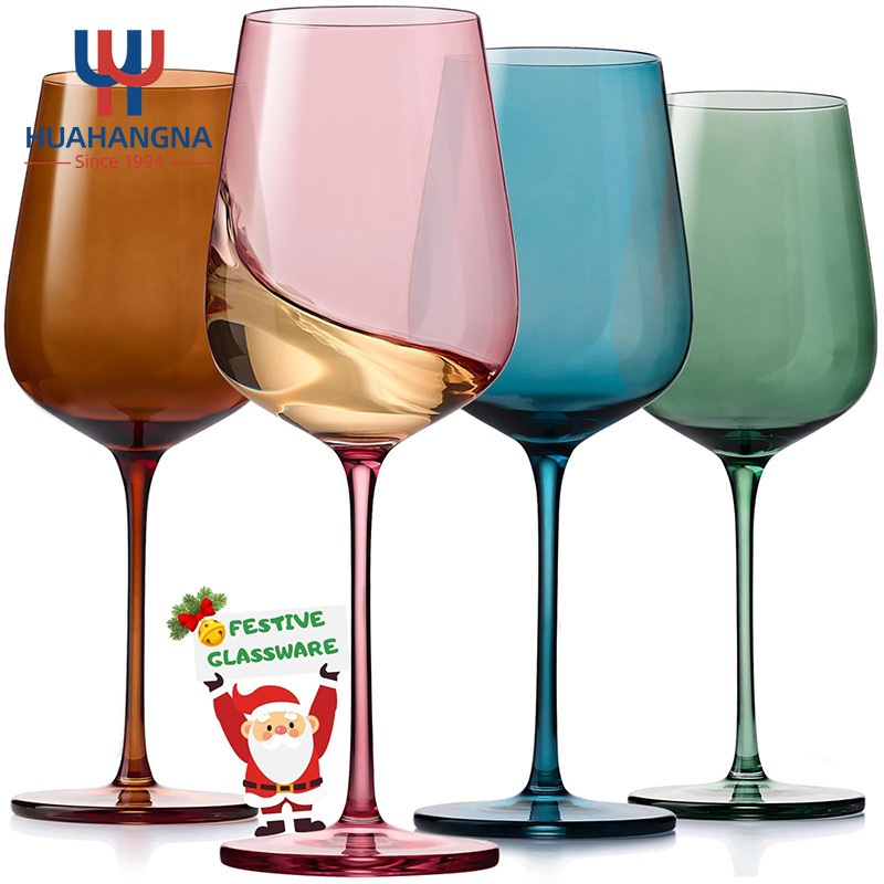 Custom Logo Colored Burgundy Goblet White Red Wine Glasses – Burgundy Goblet and Custom Logo Goblet price
