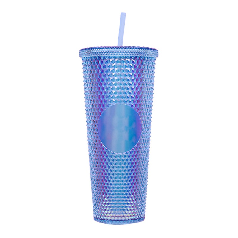 Eco-Friendly 16oz Gradient Coffee Cup with Straw Lid – Plastic Tumbler Cup and Plastic Tumblers Cup price