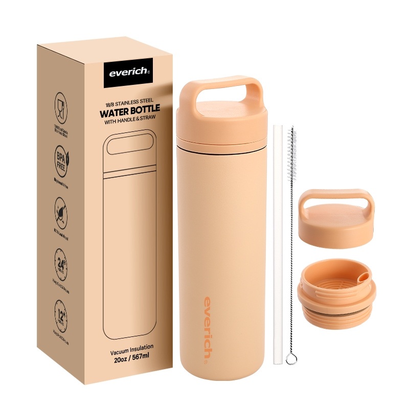 Everich 20oz Vacuum Insulated Stainless Steel Water Bottle with Handle Lid – Insulated Tumbler and Stainless Steel Bottle price
