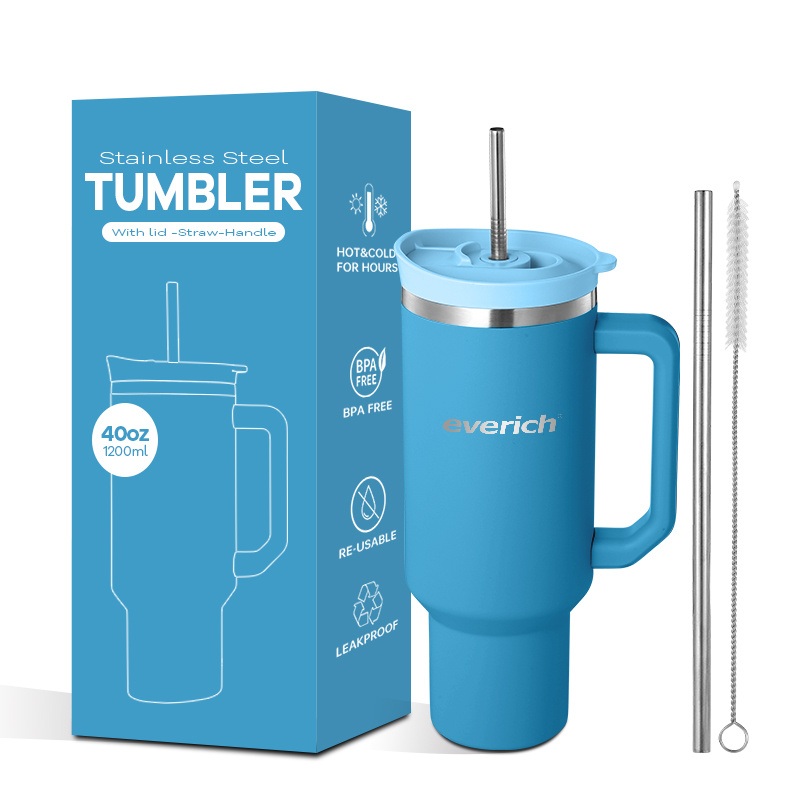Everich 40oz 18/8 Double-Wall Stainless Steel Vacuum Insulation Sport Tumbler with 2 in 1 Leak-Proof Screw Lid for Outdoor and on-The-Go Lifestyle – Tumbler and Stainless Steel Tumbler price