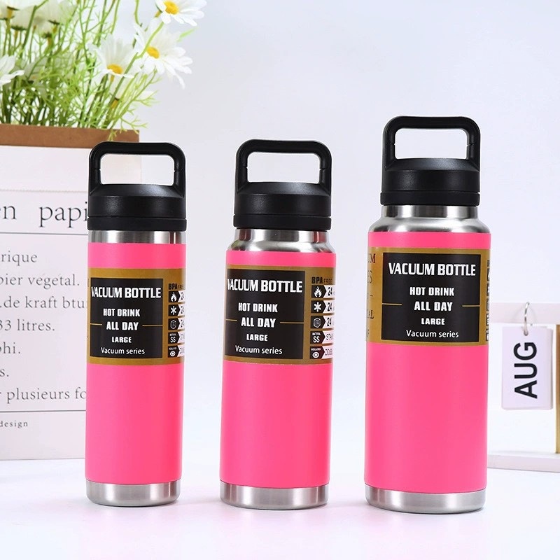 Large Capacity Outdoor Travelling Drinking Vacuum Flask Cup Mug Water Bottle Thermo Custom Logo Tumbler with Handle Lid – Custom Logo Tumbler and Stainless Steel Tumbler price