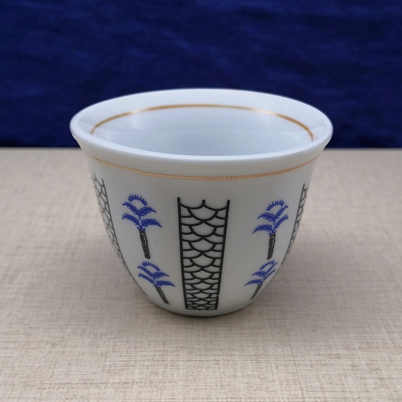 New Bone China Tea Cup Set Wholesale 90cc Porcelain Arabic Coffee Cups Cawa Cups – Cawa Cup and Arabic Cup price