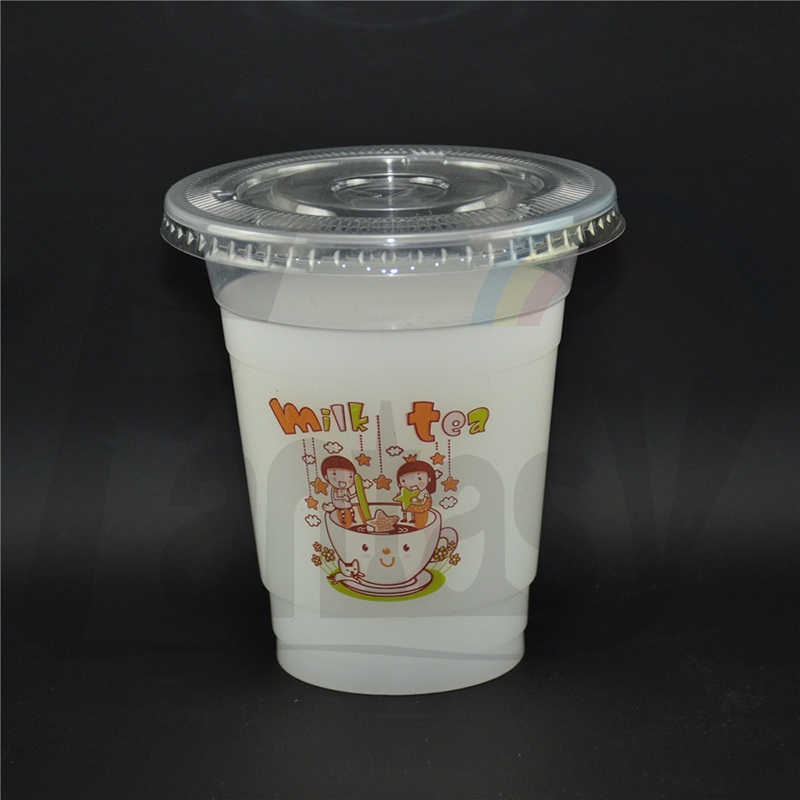 PP Disposable Takeout Products Beverage Packaging Plastic Milk Tea Cup with Lids – Plastic Cup and Milk Tea Cup price