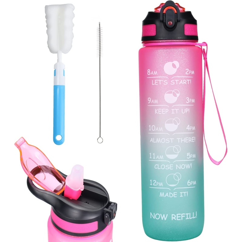 1000ml Drinking Direct Flip Lid Portable Tritan Frosted Plastic Water Bottle – Water Bottle and Plastic Water Bottle price