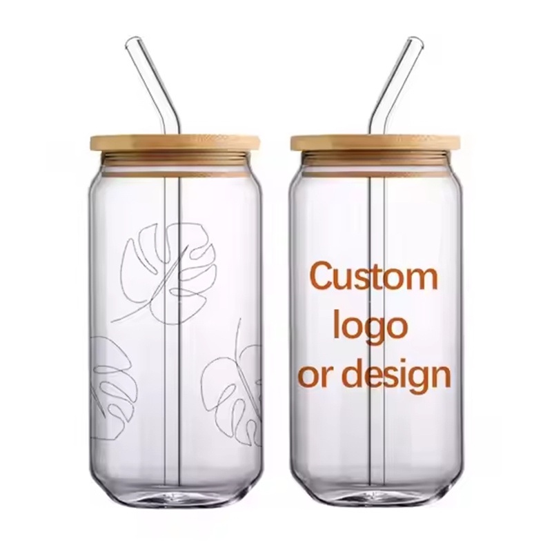16 Oz (480ml) Borosilicate Glass Coffee Mug with Bamboo Lid and Straw – Sublimate Hot Drink Cup, Iced Coffee Tumbler – Tumbler and Hot Drink Cup Tumbler price
