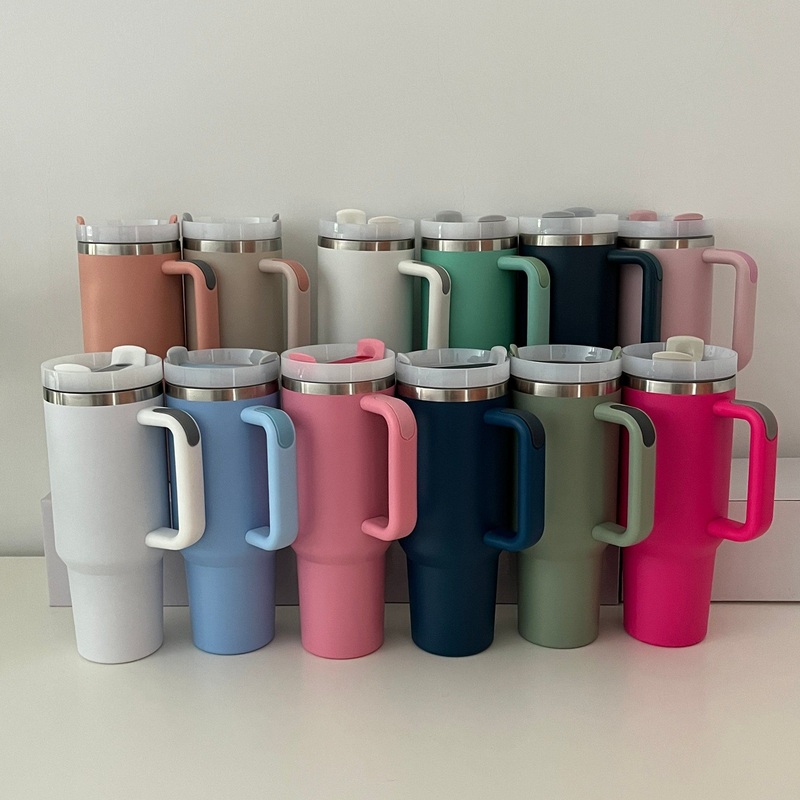 40oz Stainless Steel Tumbler Double Wall Vacuum Insulation Durable Custom Coffee Tumbler with Handle and Lid – Stainless Steel Tumbler and 40oz Tumbler price