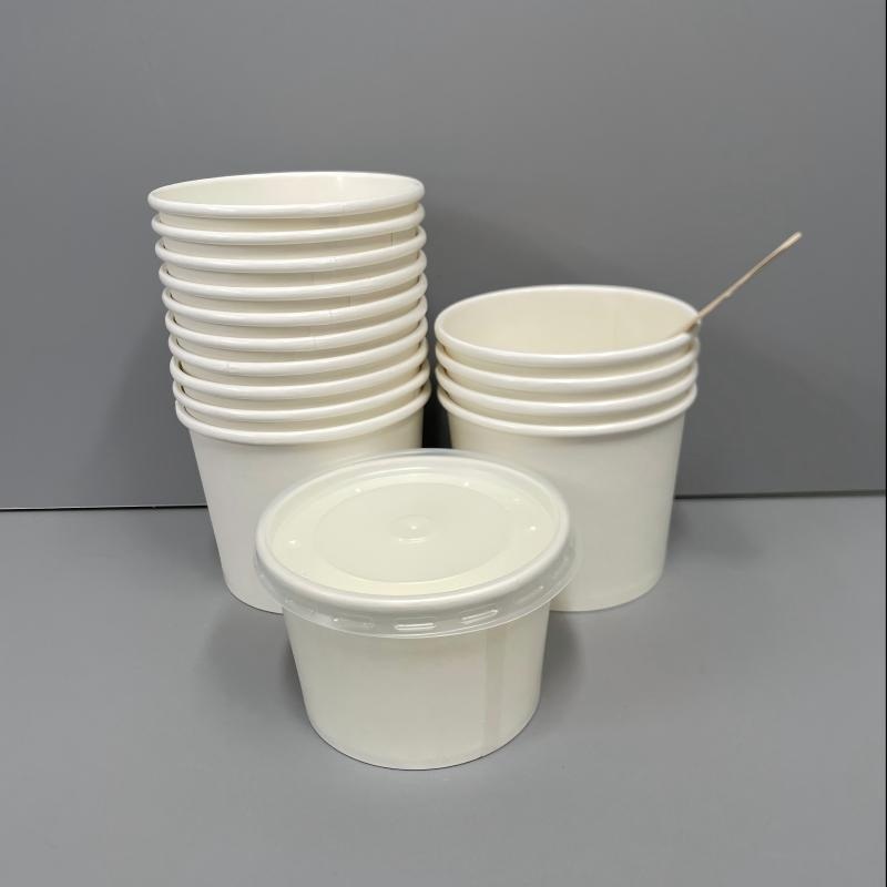 Biodegradable Disposable 26 32oz Double Poly-Coated White Kraft Paper Hot Soup Cup Bowl Food Cup with Vented Paper Lid – Kraft Paper Hot Soup Cup and 26oz Soup Bowls with Lid price