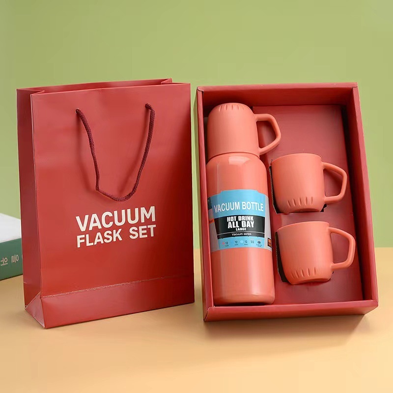 Classic Thermos Cups Water Bottle Cup Coffee Mug Gift Set Vacuum Flask Hot Selling Double Wall Portable 304 Stainless Steel – Vacuum Cup and Bottle price