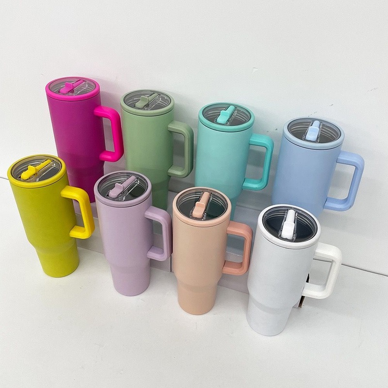 Custom Logo 40 Oz Cup H2.0 Mug 30oz 40oz Stainless Steel Outdoor Tumbler with Handle and Straw – 100% Leak Proof Tumbler and 40oz Tumbler price