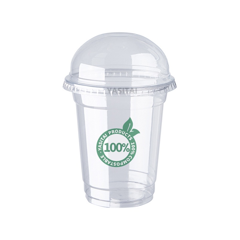 Custom Logo Printing Eco Friendly Compostable Clear Pet Cold Drink Cup Disposable Biodegradable PLA Cups Plastic – Plastic Cup with Logo and Clear Plastic Cup with Logo price