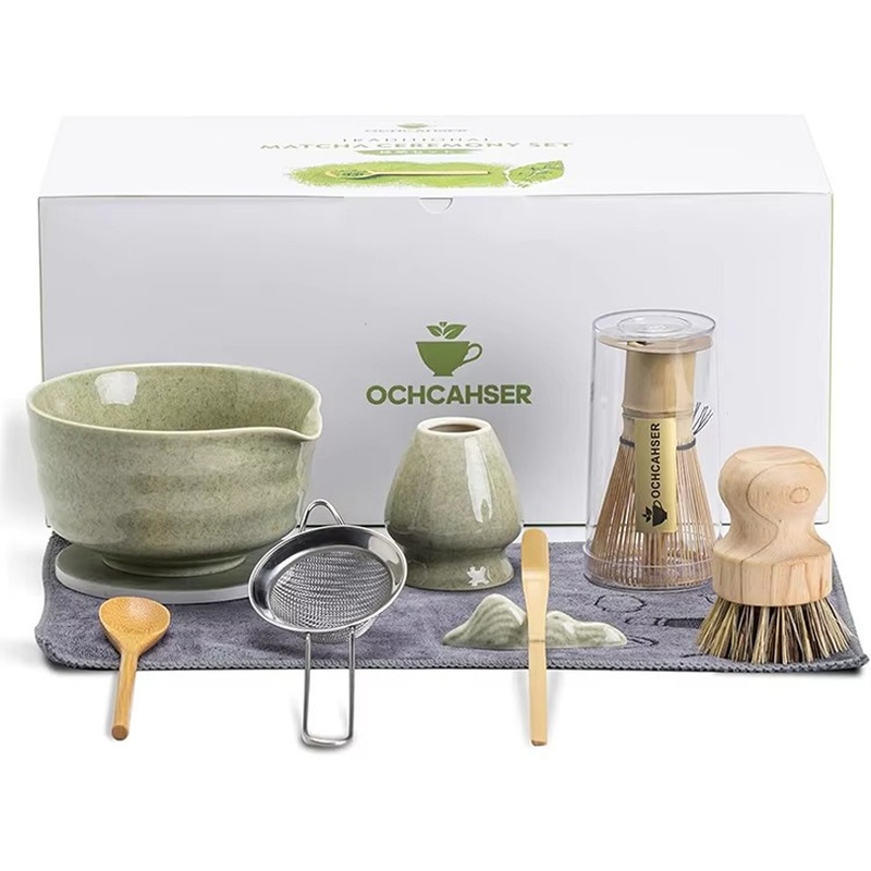 Customized Whisk Matcha Strainer Ceramic Green Matha Bowl Matcha Tea Set – Matcha Tea Set and Ceramic Matha Bowl price