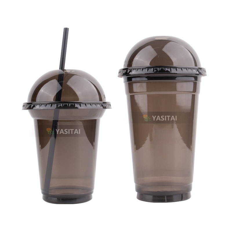 Eco-Friendly Disposable Pet Cold Drink Black Cup – Plastic Cups for Juice and Plastic Cups for Beer price