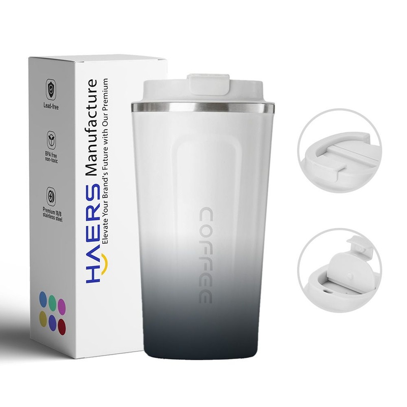 Haers Custom Logo Stylish Eco-Friendly Vacuum Mug Cup for Coffee on The Go – Mug Cup and Vacuum Cup price