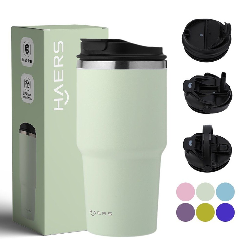 Haers Vacuum Insulated Premium 8/18 Stainless Steel Coffee Mug with Straw Lid – Coffee Mug and Stainless Steel Mug price