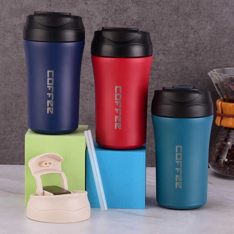 Hot Seller Double Wall Coffee Flask Outdoor Insulation 2 in 1 Leakproof Lid Car Office Home Travel Mug – Travel Mug and Office Home Mug price