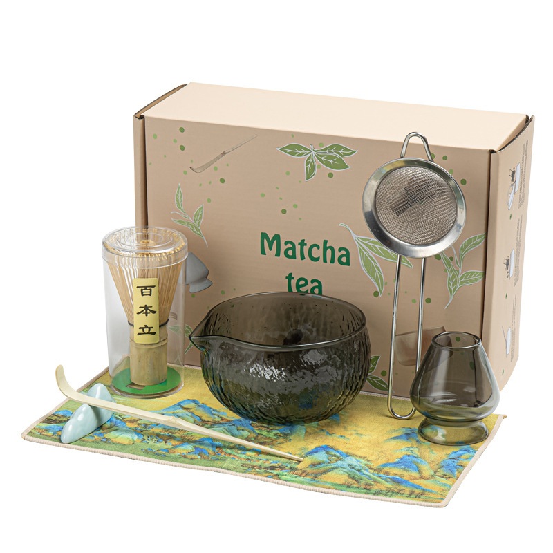 Japanese Tea Set (7PCS) Matcha Whisk Set Tea Making Kit for Kitchenware – Matcha Whisk Set and Matcha Tea Set price