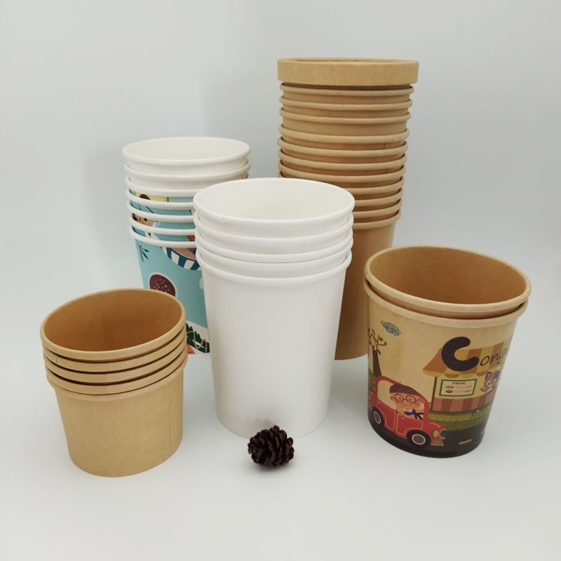 Kraft Hot Food Paper Bowl Catering Disposable Rice Noodle Takeout Soup Cup – Soup Cup and Noodle Cup price