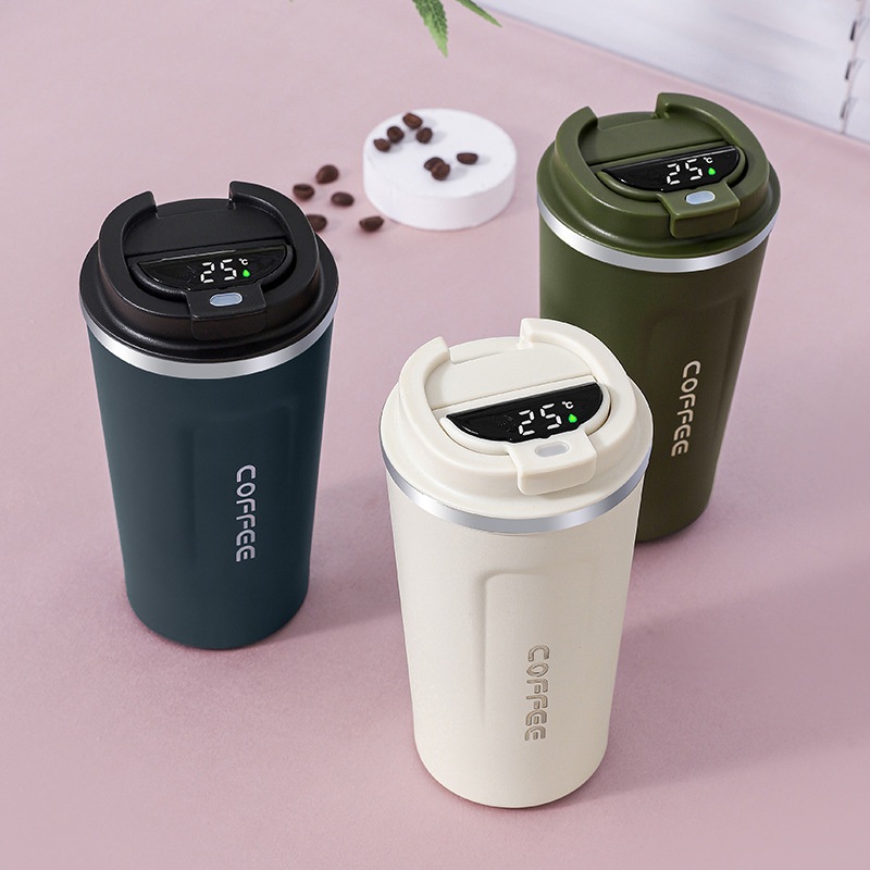 LED Temperature Digital Smart Coffee Travel Mug Stainless Steel Display Vacuum Cup – Smart Coffee Cup and Vacuum Coffee Cup price