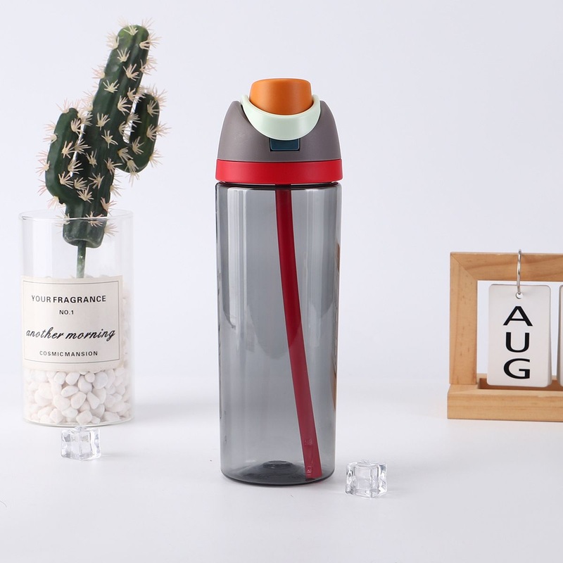 New Sports Plastic Water Bottle for Men and Women Car Outdoor Straw Mug Double Drink Cover Large Capacity Straight Drink Cup – Water Bottle and Plastic Water Bottle price