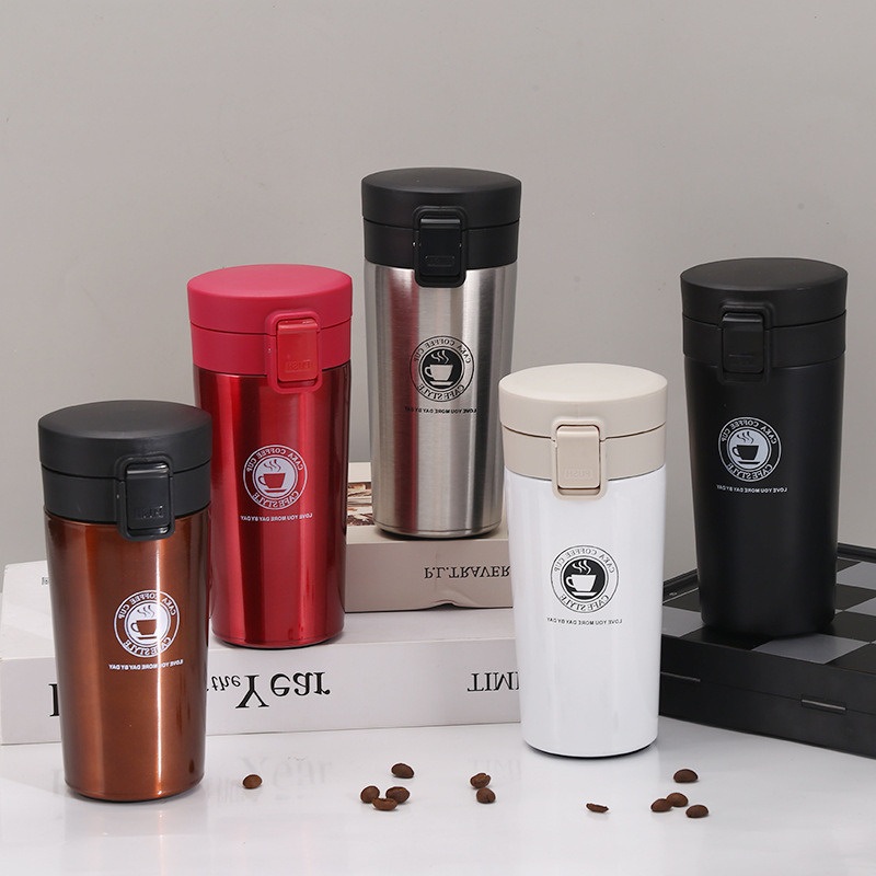 Stainless Steel Vacuum Insulated Water Bottle Flip Top Coffee Cup for Travel Sports Vacuum Flasks Coffee Mug in Mugs – Mug Cup and Tumblers price