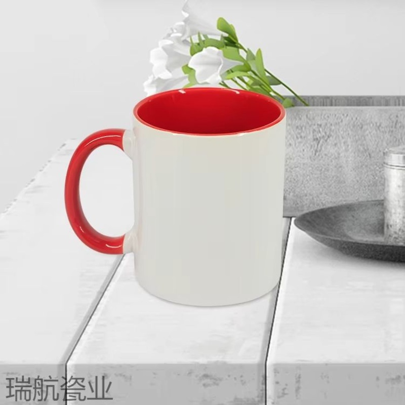 Sublimation Ceramic Mug, Coffee Mug, Colored Handle and Inside, Custom Logo Solid – Mug and Ceramic Mug price