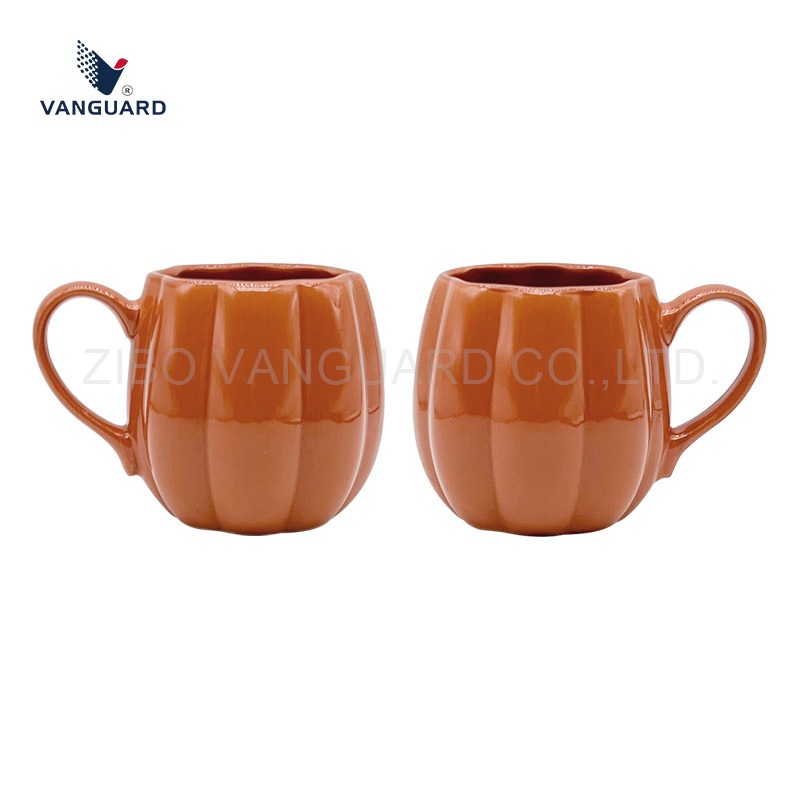Support OEM&ODM Halloween Cup 12oz Pumpkin Ceramic Cup Ceramic Unique Espresso Cup – Unique Espresso Cup and Ceramic Cup price