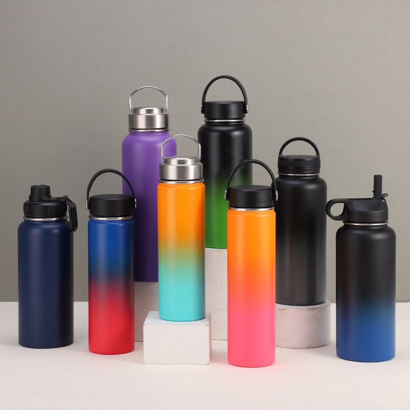 Vacuum Travel 32oz Stainless Steel Gym Tumblers Wide Thermos Water Bottle Sports Insulated Flask Water Bottle – Water Bottle and Vacuum Flask price