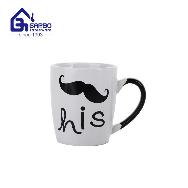 Wholesale Tableware 14oz Ceramic Mugs with Cute Decal Design Couple Coffee Mugs – Ceramic Mug and Printing Ceramic Mug price