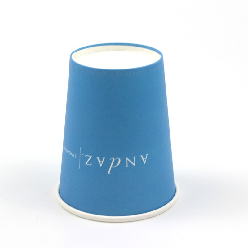 100%Natural Disposable 9oz Paper Tableware 75mm Top Diameter 250GSM Paper Blue Single Wall Paper Cup Custom for Drinking – 9oz Paper Tableware and Disposable Paper Cup price