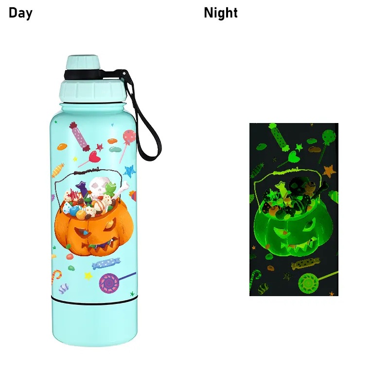 2-in-1 Halloween Night Luminous Stainless Steel Insulated Water Bottles 32oz – Water Bottle and Smart Bottle price
