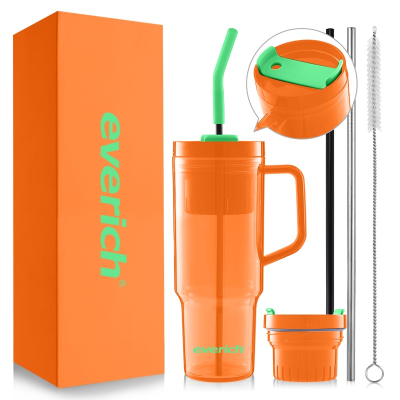 40oz BPA-Free Tritan Tumbler Leak Proof Tumbler with Handle and Straw Easy Drinking Bottle – Plastic Bottle and Tritan Tumbler price
